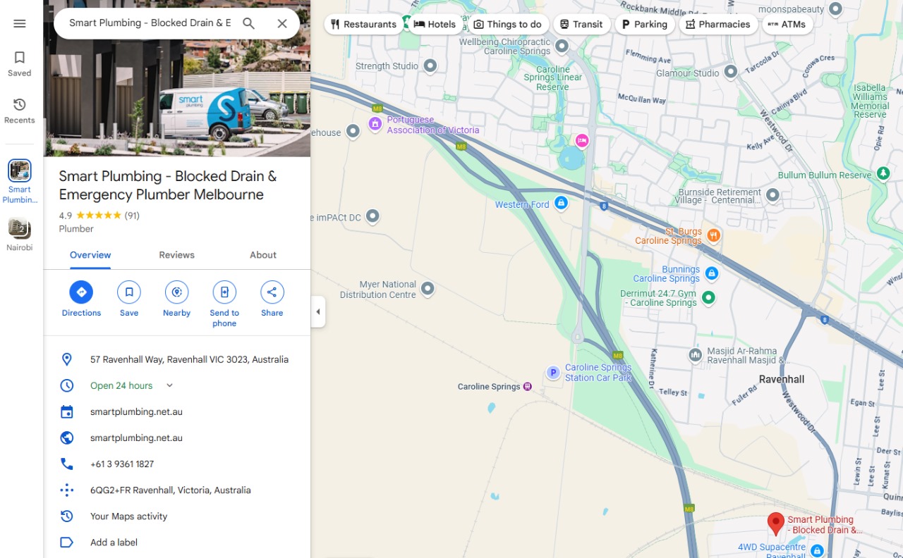 Optimized Google Maps listing showing improved visibility